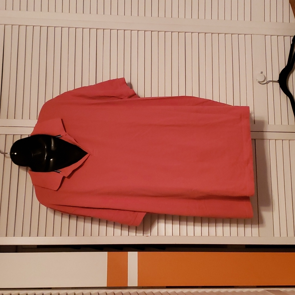XXL Salmon/Coral Polo style shirt